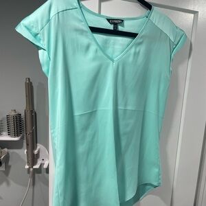 Silk blue shirt express